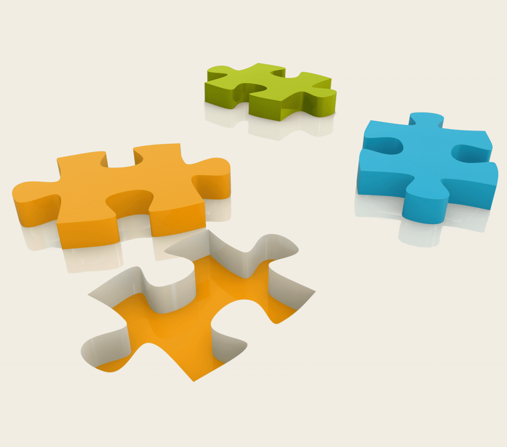 Puzzle pieces graphic